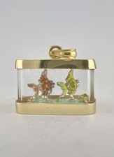 Pendentif Charm Aquarium Poisson En Émail Mobile En Or Jaune 14k 6,2g comprar usado  Enviando para Brazil