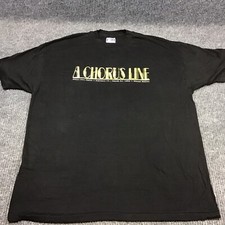 Camiseta Vintage 1992 A Chorus Line Chico City Opera Hanes Preta Ponto Único GG comprar usado  Enviando para Brazil