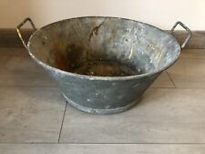 Ancienne bassine zinc d'occasion  Saales