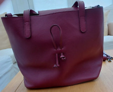 Dark red leather for sale  LUTON