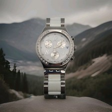 Relógio feminino Swatch Irony AG2008 cronógrafo 38mm bateria suíça fresca, 6,75" comprar usado Relógio feminino Swatch Irony AG2008 cronógrafo 38mm bateria suíça fresca, 6,75" comprar usado  Enviando para Brazil