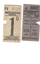 Tramway tickets weston for sale  SOUTHAMPTON