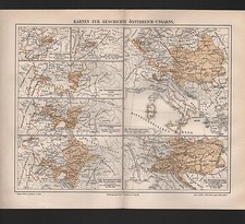 Landkarte map 1890 gebraucht kaufen  Leipzig