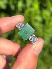 Silver emerald 4.5ct for sale  BRIGHTON