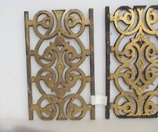 Grelha de ferro vintage ventilação janela antiga guarda francesa antiga 7x11,25" - £30 cada, usado comprar usado  Enviando para Brazil