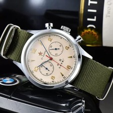 Gaivota 1963 relógio cronógrafo quartzo safira 40mm à prova d'água comprar usado  Enviando para Brazil
