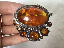 Broche argent ambre d'occasion  Vénissieux