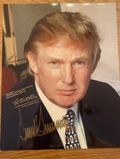 Signed donald trump for sale  BARMOUTH