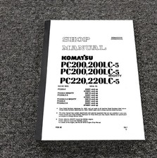 Usado, Komatsu PC200-5 Poderosa Escavadeira Hidráulica Loja Serviço Manual de Reparo 58019-Up comprar usado  Enviando para Brazil