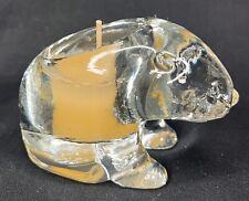 Clear glass bear for sale  Webster