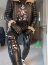 Men black real for sale  STUDLEY