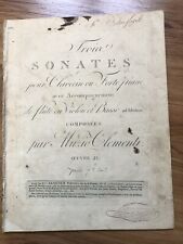 Clementi muzio sonates d'occasion  Bordeaux-