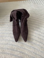 Brown suede knee for sale  LONDON
