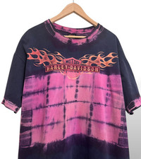 Camiseta Vintage Harley Davidson Bar & Shield Flames Tie Dye XL Ponto Único EUA comprar usado  Enviando para Brazil