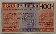 Miniassegni lire 100 usato  Portocannone