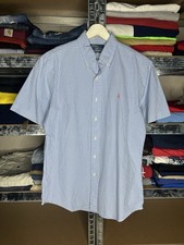 Usado, Camisa polo vintage Ralph Lauren ajuste personalizado xadrez Gingham manga curta tamanho M comprar usado  Enviando para Brazil