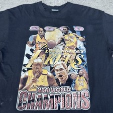 Camiseta Rap Vintage 2000 Los Angeles Lakers Extra Grande Kobe Shaq NBA Basquete RARA, usado comprar usado  Enviando para Brazil
