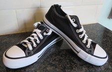 Primark black plimsoll for sale  SEVENOAKS