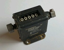Veeder Root Vintage Letterpress 5 Dígitos Contador Mecânico com Alavanca Braço e Base comprar usado  Enviando para Brazil