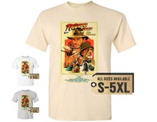 Indiana Jones and the Last Crusade V1 Film T SHIRT Biała naturalna koszula S - 5XL na sprzedaż  PL