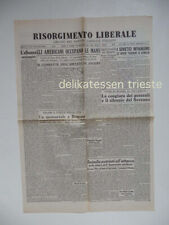 Risorgimento liberale agosto usato  Trieste
