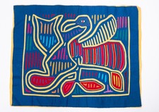 Vintage Nele Kuna Mola Panamá Guna - PÁSSARO AZUL PANAMÁ comprar usado  Enviando para Brazil