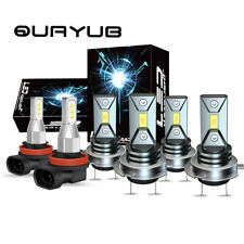 Kit combo de lâmpadas de neblina e farol de neblina QUAYUB H7+H7+H11 6000K farol de LED alto baixo comprar usado  Enviando para Brazil