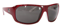 ÓCULOS DE SOL DRAGON BRIGADE armação de grão carmesim vermelho LENTES CINZA NOVO SEM ETIQUETAS comprar usado  Enviando para Brazil
