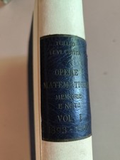 Tullio levi civita usato  Montelupo Fiorentino