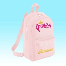 Personalised princess backpack for sale  CHESTERFIELD