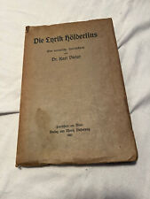 Lyrik hölderlins karl gebraucht kaufen  Greven