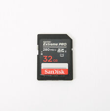 Cartão de memória SD SanDisk Extreme Pro 32GB SDHC classe 10 U3 UHS-II 280MB/s, usado comprar usado  Enviando para Brazil