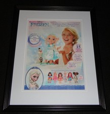 2014 Frozen Snow Glow Elsa emoldurado 11x14 anúncio ORIGINAL, usado comprar usado  Enviando para Brazil