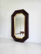 Wooden hexagon mirror for sale  LONDON