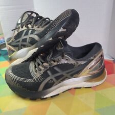 Tênis de corrida Asics Gel Nimbus 21 feminino tamanho 7.5 cinza/dourado 1022A238 comprar usado  Enviando para Brazil