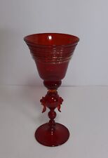 Calice vetro rosso usato  Quinto di Treviso