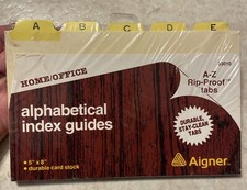 Aigner index guides for sale  Norman