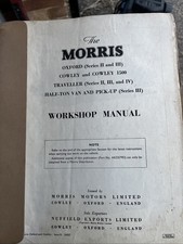 Morris cowley workshop for sale  WANTAGE
