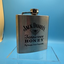 Garrafa quadril de uísque mel Jack Daniels Tennessee aço inoxidável 6 oz licor Yum comprar usado  Enviando para Brazil
