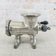 Antigo EUA Enterprise No. 12 moedores de carne estanhados resistentes picador Z448 na alça comprar usado  Enviando para Brazil