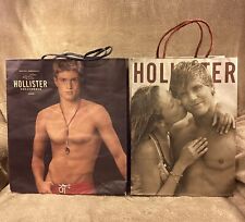 Usado, Sacolas de papel vintage Hollister sacolas de compras grande lote de 2 comprar usado  Enviando para Brazil