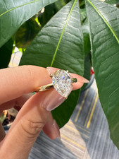 18k gelbgold verlobungsring gebraucht kaufen  Haßmersheim