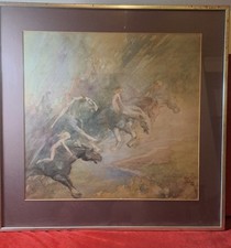 Quadro antico. acquerello usato  Napoli