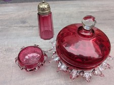 Pink glass antique for sale  SWANSEA