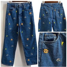 Jeans ricamati mai usato  Spedire a Italy