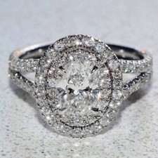 Halo engagement ring for sale  Dayton