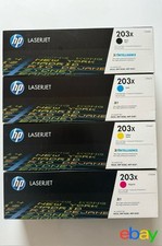 CONJUNTO DE CARTUCHO DE TONER ORIGINAL HP ( 203X ) CF540X CF541X CF542X CF543X CMYK, usado comprar usado  Enviando para Brazil