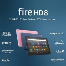 TABLET AMAZON FIRE HD 8 12ª GENERACIÓN CON PANTALLA ALEXA FULL HD 32GB WI-FI segunda mano  Embacar hacia Mexico