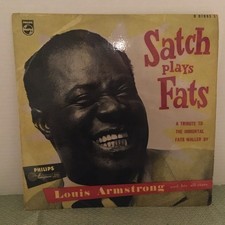 LOUIS ARMSTRONG AND HIS ALL-STARS~SATCH PLAYS FATS~'56 PHILIPS HOLLAND LP~WALLER comprar usado  Enviando para Brazil
