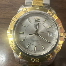 Tag Heuer Aquaracer WAF1120 relógio masculino dourado/aço inoxidável - sem caixa ou papéis, usado comprar usado  Enviando para Brazil